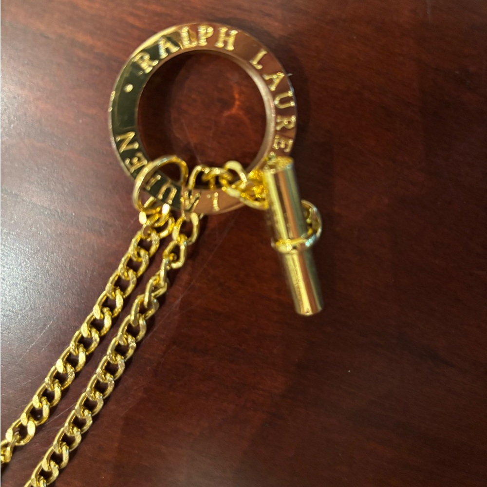 Ralph Lauren Gold Chain Belt sz 38 Vintage RARE - Picture 7 of 10